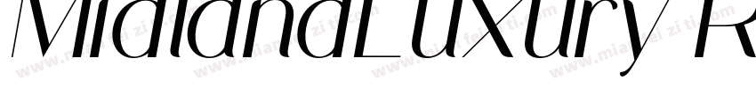 MidlandLuxury Regular字体转换